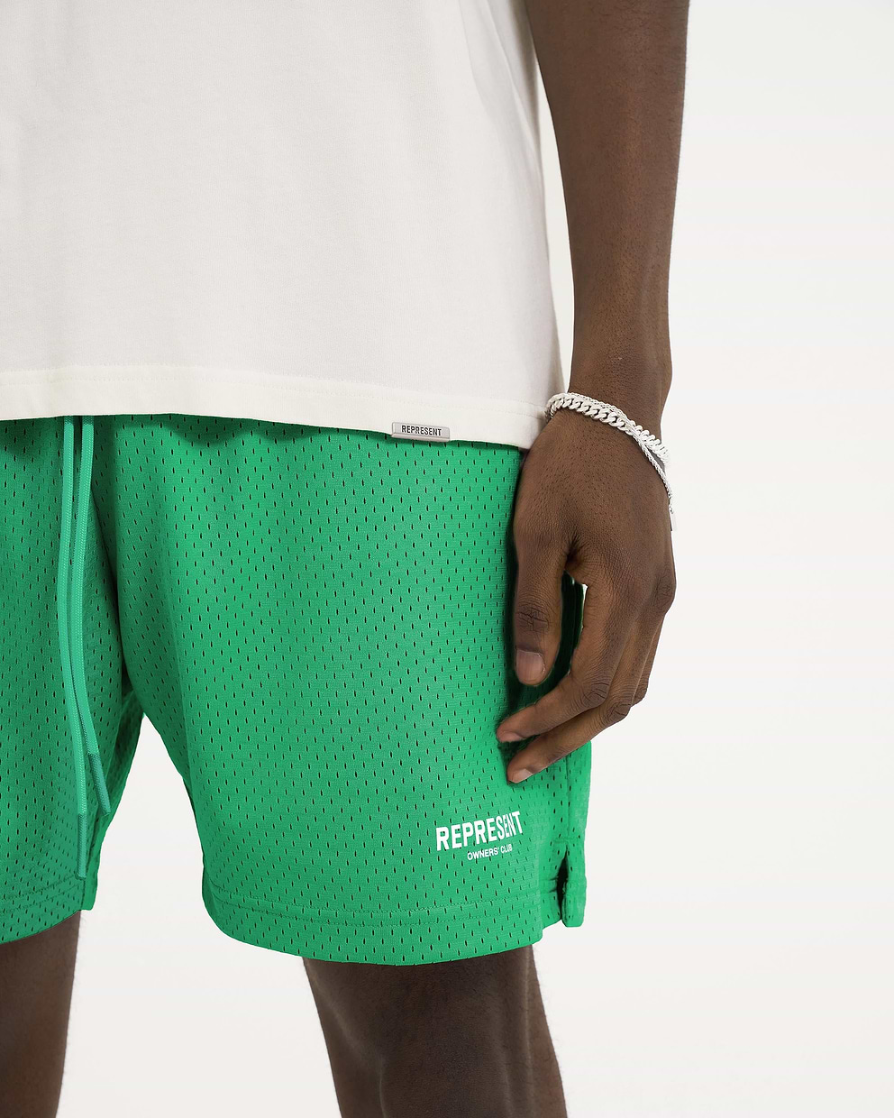 Represent Owners Club Mesh Shorts - Island Green